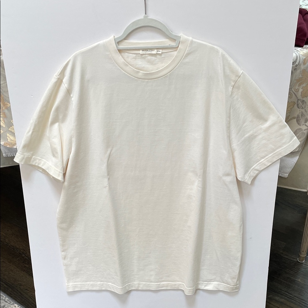 Suit Supply Men's Cream Short Sleeve Tee